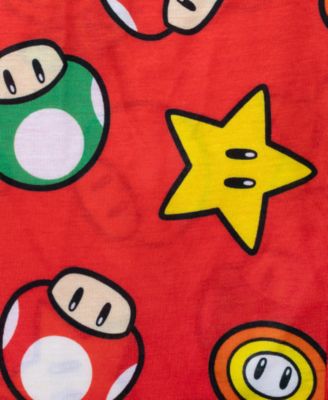 Little and Big Boys' Short Sleeve Top and Open Leg Pants Pajama, 2-Piece Set