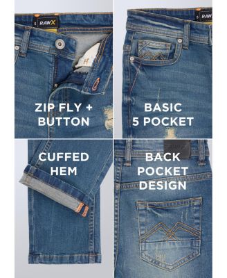 Big Boy's Distressed Jeans Size 8-18