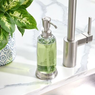 Liquid Soap Dispenser - Clear/Brushed
