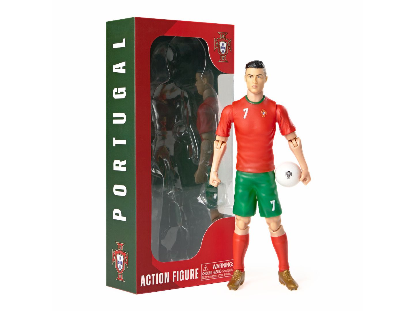 Детская фигурка Banbo Toys Sockers Portugal Cristiano 8" Collectible Soccer Action Figure — фото 1