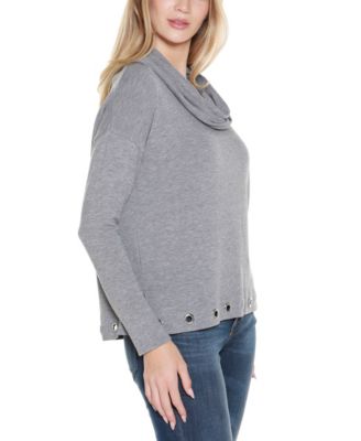 Women's Hacci Cowl Neck Knit Top