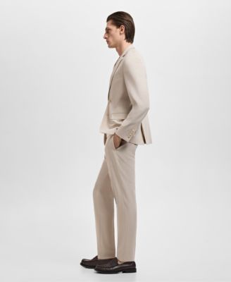 Men's Stretch Fabric Super Slim-Fit Suit Pants