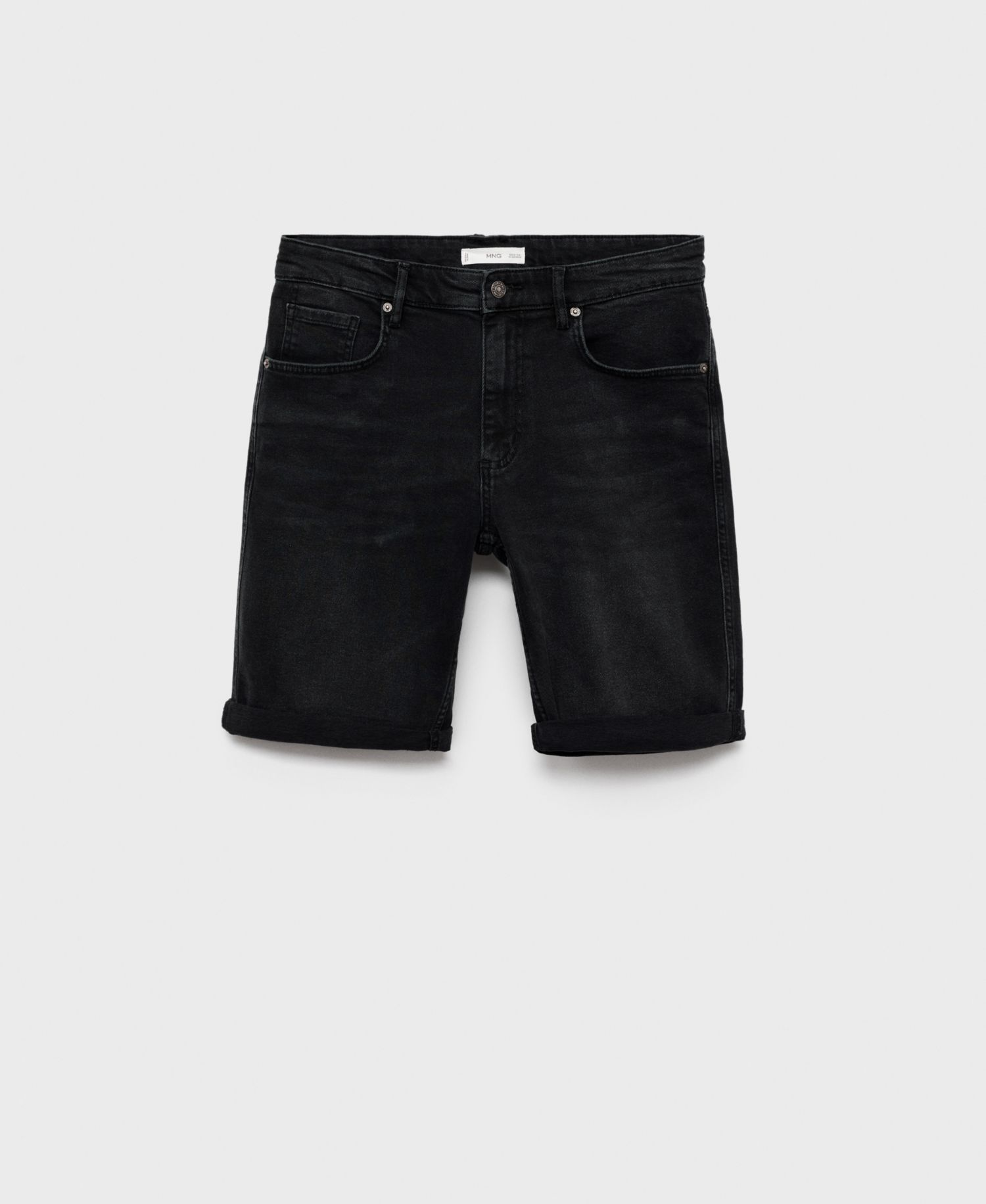 Men's Slim-Fit Denim Bermuda Shorts