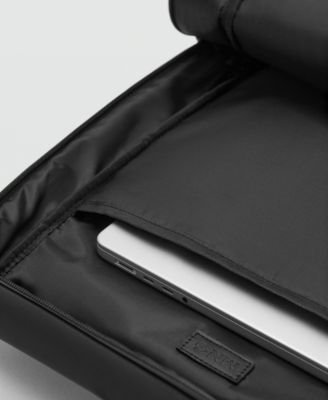 Men's Rubberized Flap Closure Backpack