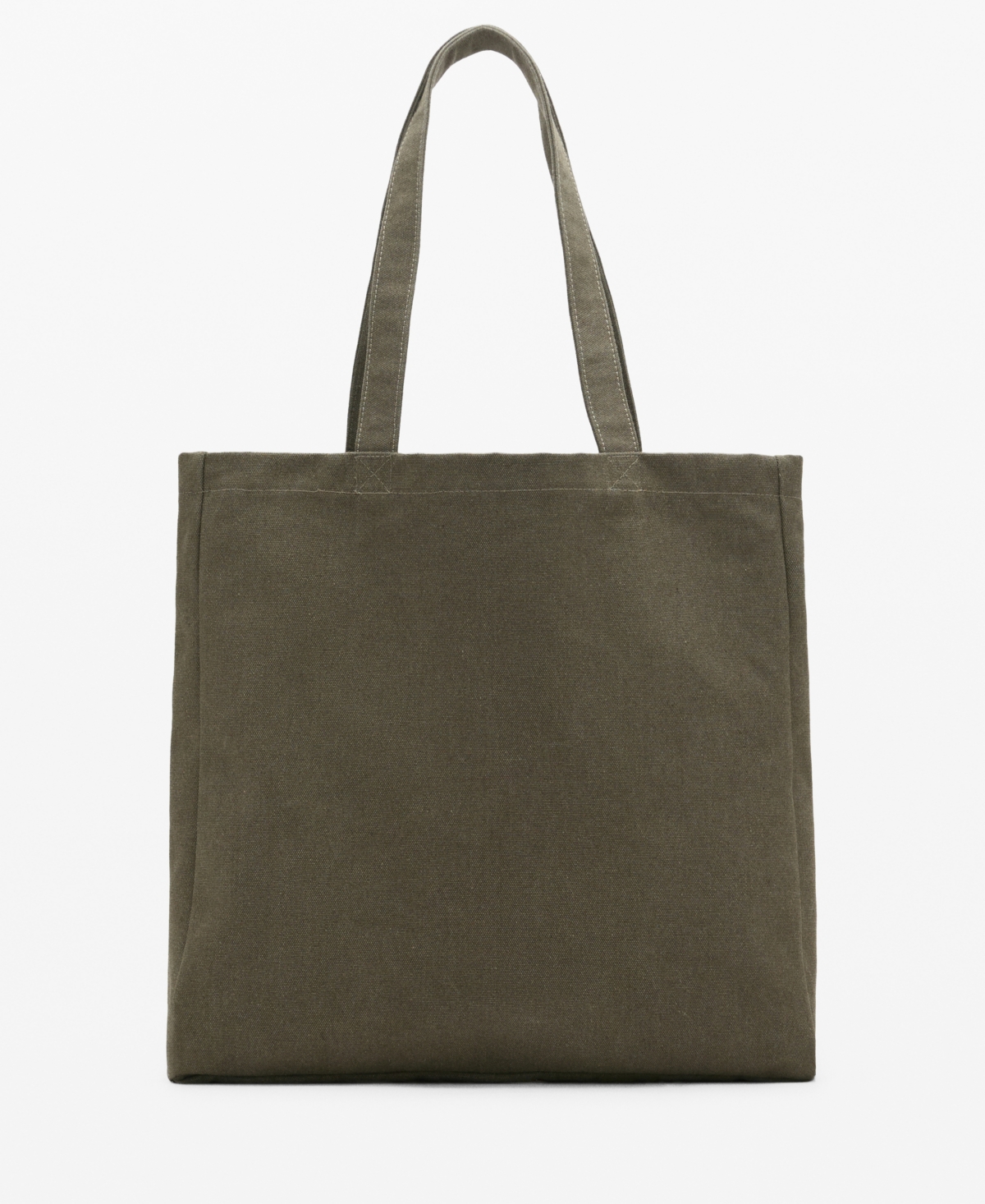 Mango Men's Cotton Tote Bag In Brown