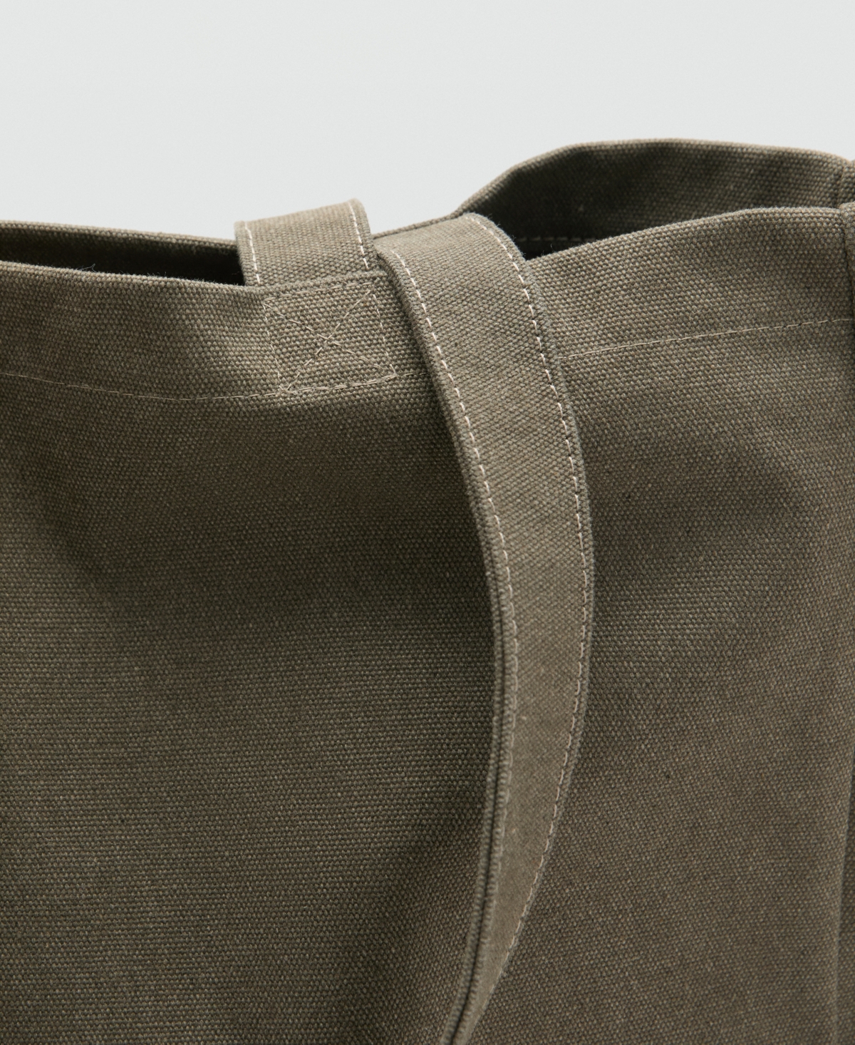Mango Men's Cotton Tote Bag In Brown