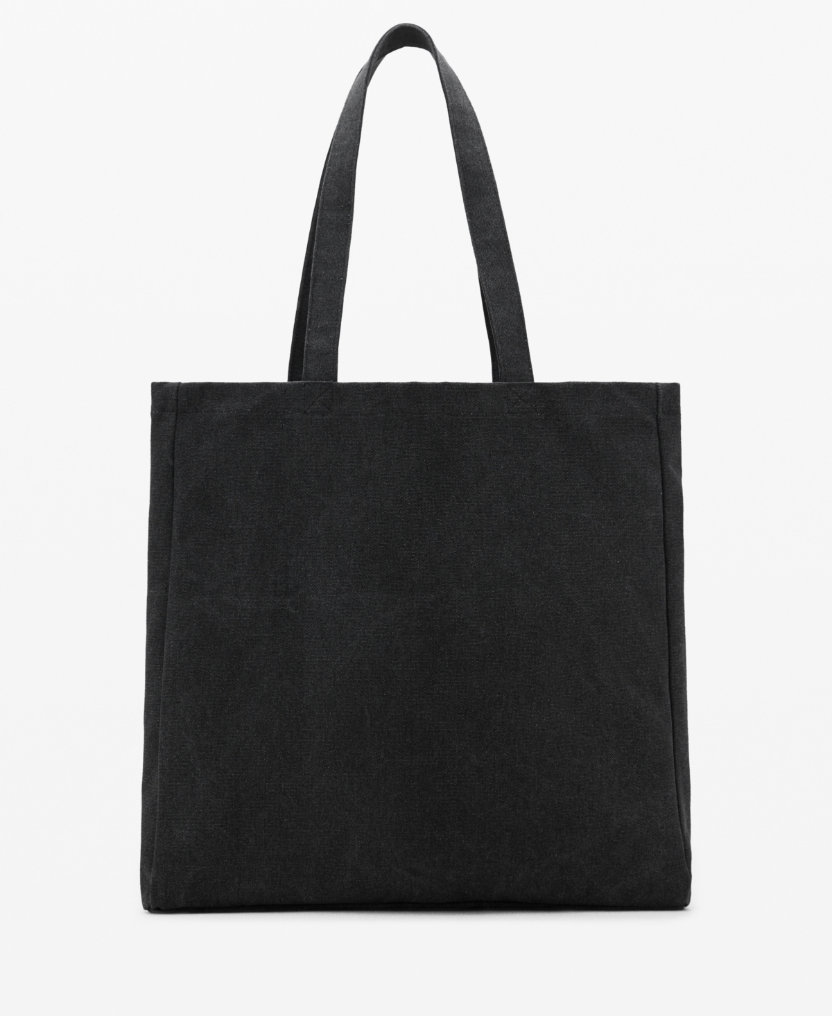 Mango Men's Cotton Tote Bag In Black