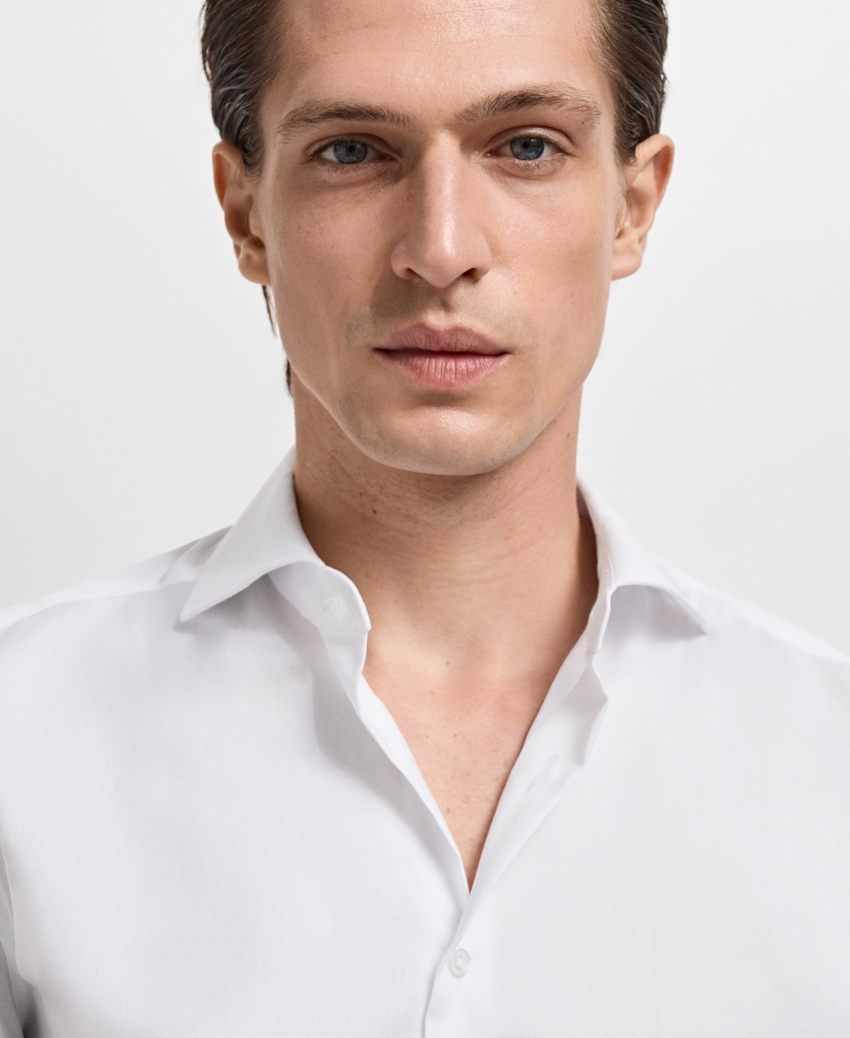 Mango Men's Slim-fit Cotton Dress Shirt In White