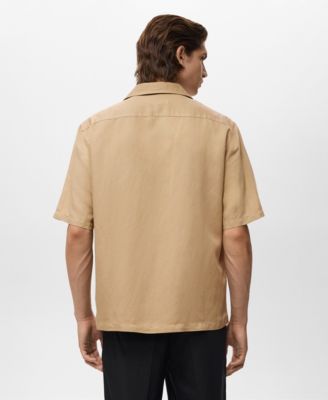 Men's Regular-Fit Linen Blend Shirt