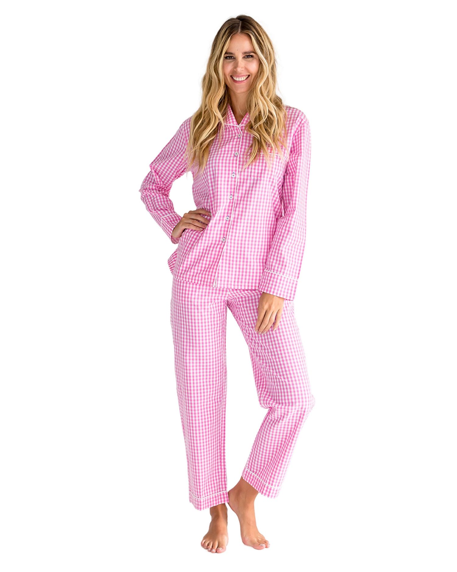 Розовый Gingham