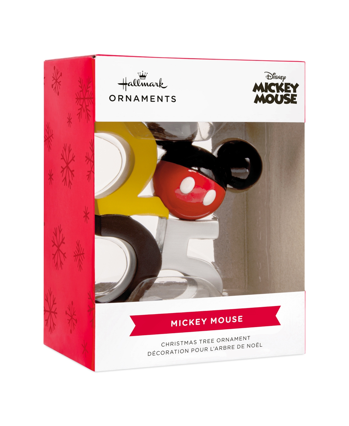 Hallmark Disney Mickey Mouse Icon 2025 Christmas Tree Ornament In Transparent