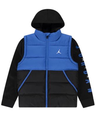 Jordan - Big Boys Layered-Look Hooded Jacket