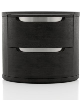 Addeso 24.5" Solid Wood 2-Drawer Nightstand