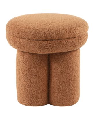 Ronan 18" Mushroom Upholstered Ottoman
