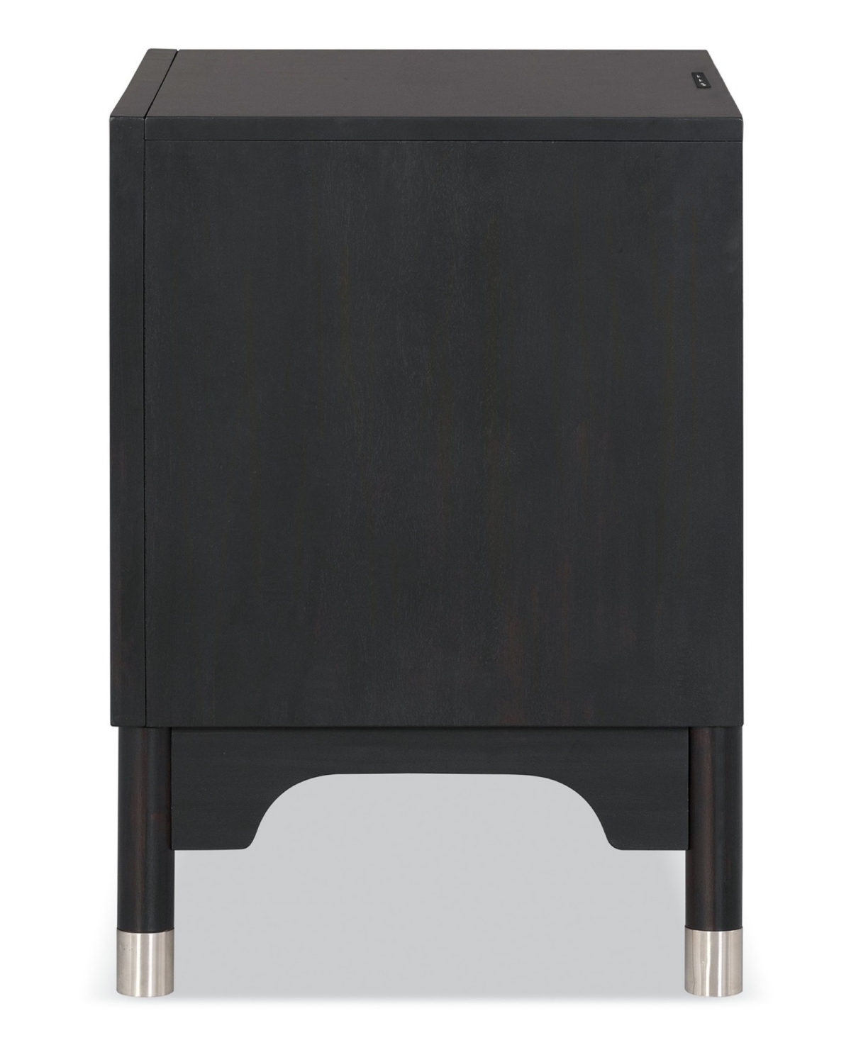 Furniture Of America Forma 26" Solid Wood 1-drawer Nightstand With Touch Light In Black