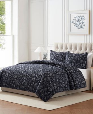 Merry Sketched 3-Pc. Quilt Set, Full/Queen