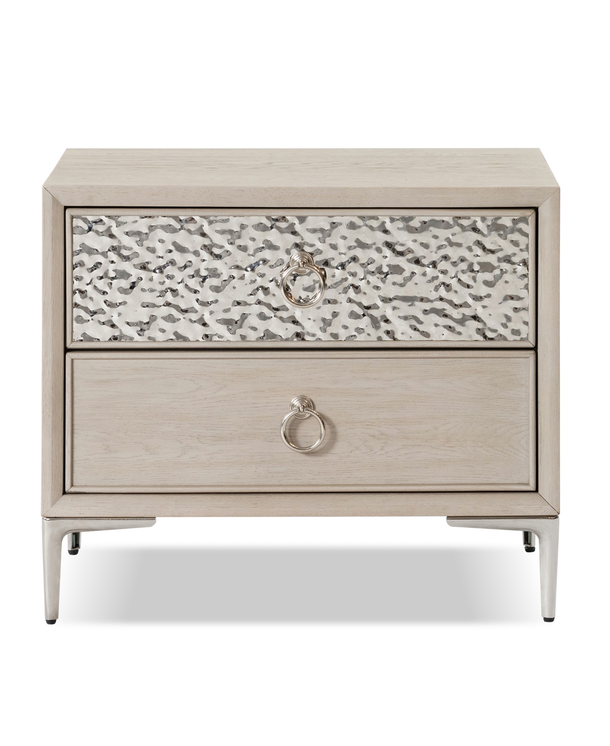 Furniture Of America Fable 24" Solid Wood 2-drawer Nightstand With Usb Port In Brown