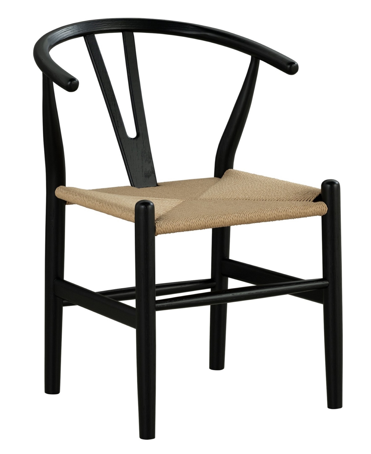 Furniture Of America 2-pc. Farre Solid Wood Rounded Side Chair Set In Black