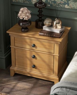 Wellington 26.5" Wood 2-Drawer Nightstand