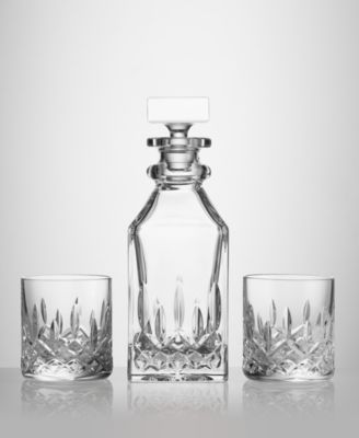 Connoisseur Lismore Mini Square Decanter & Pair of Tumblers, 16floz