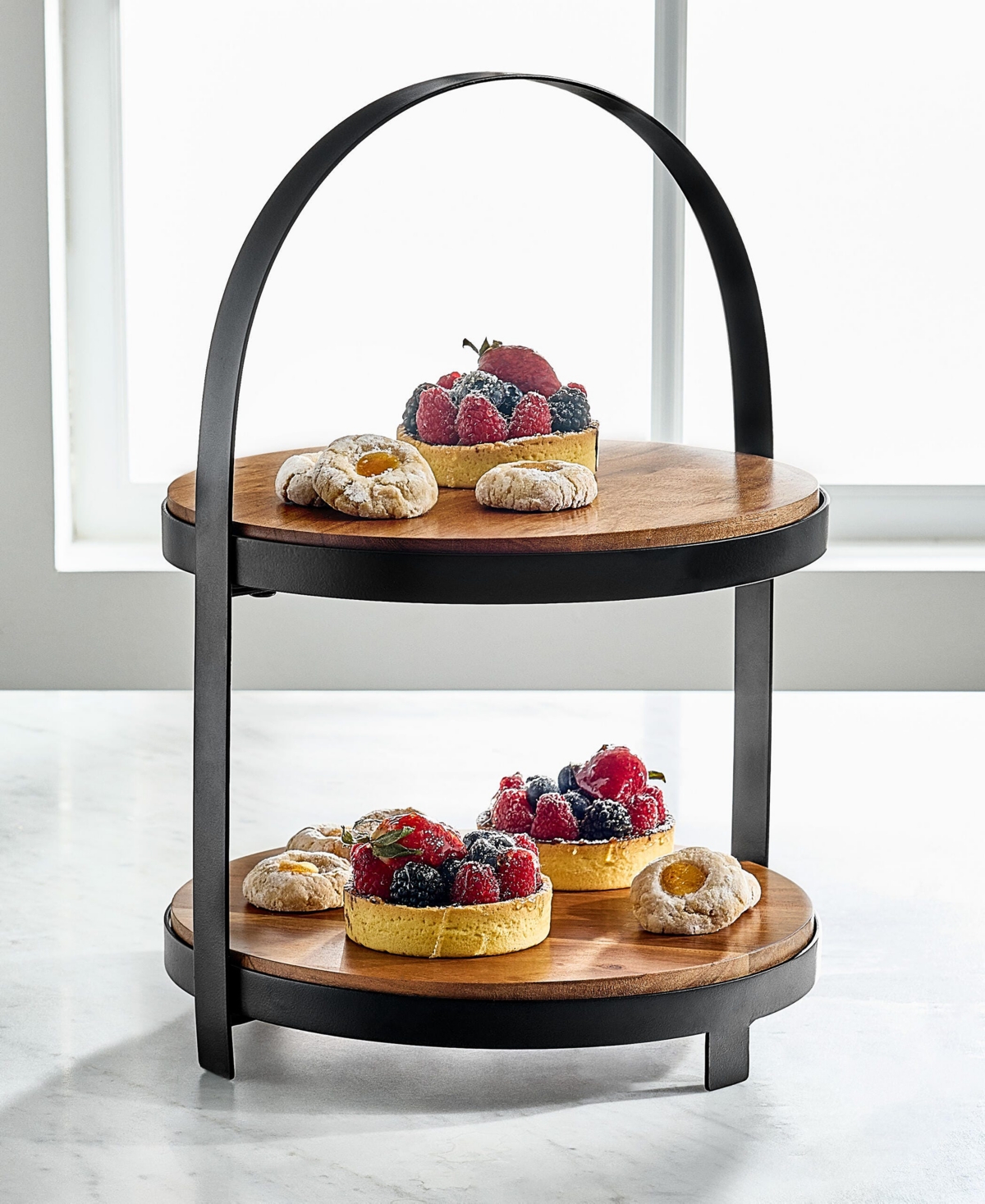 The Cellar 2-tiered Server, Macy's Exclusive In Black