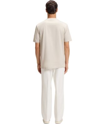 Men's Micro Pattern Mercerized-Cotton T-Shirt