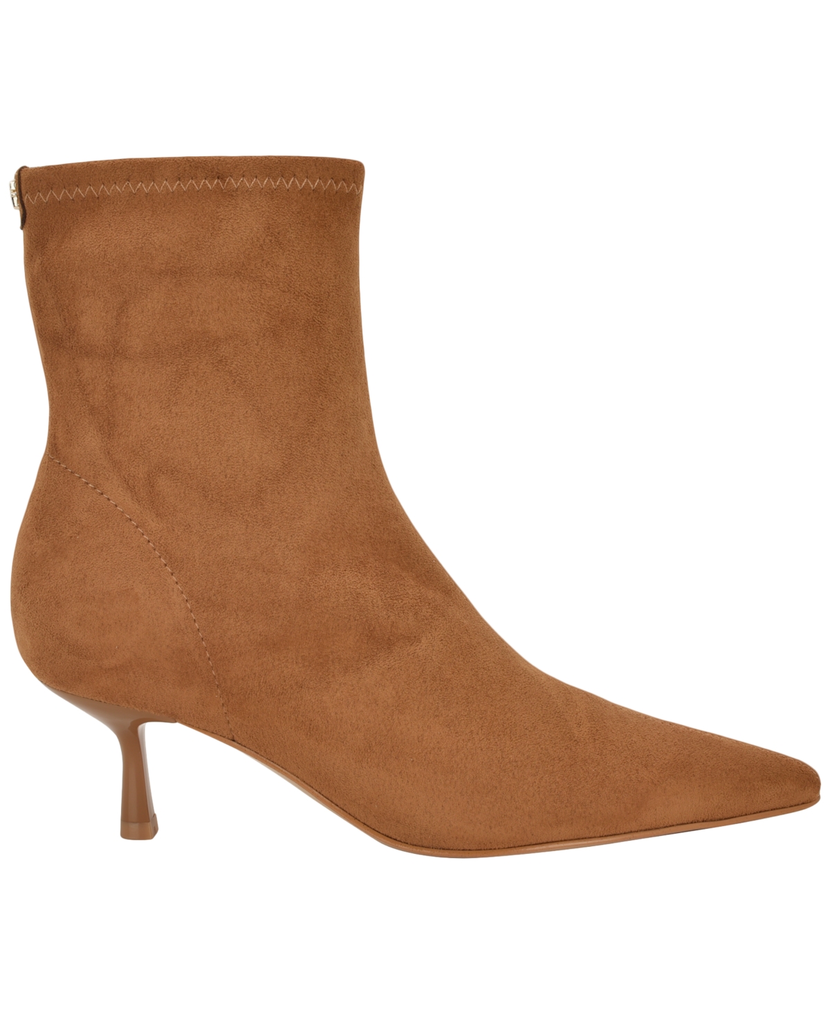 Guess Women's Yanka Pointed Toe Kitten Heel Dress Booties In Brown