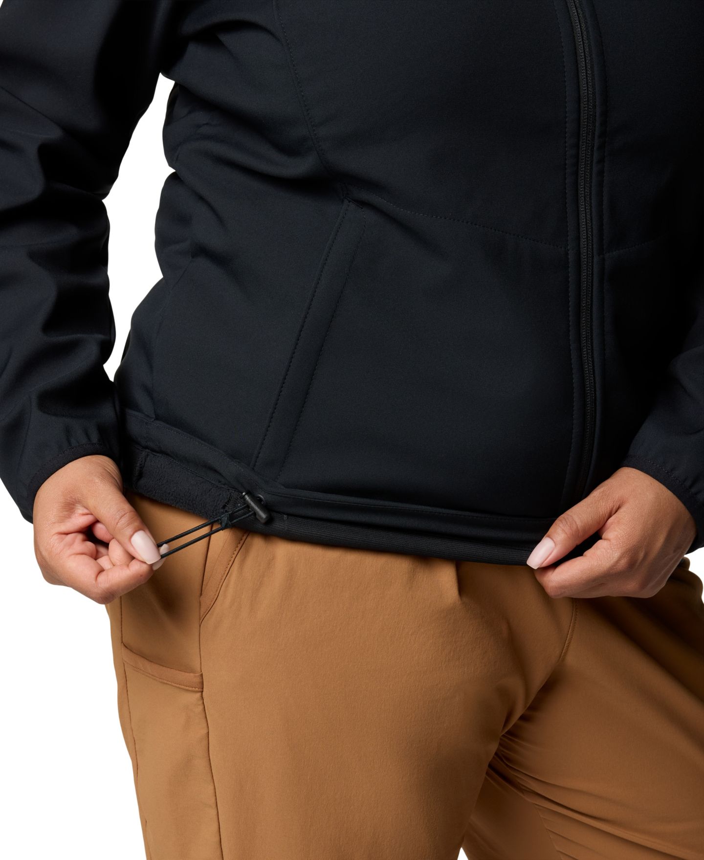 Женская куртка Columbia Plus Size Kruser Ridge III Softshell, цвет: Чёрный — фото 7