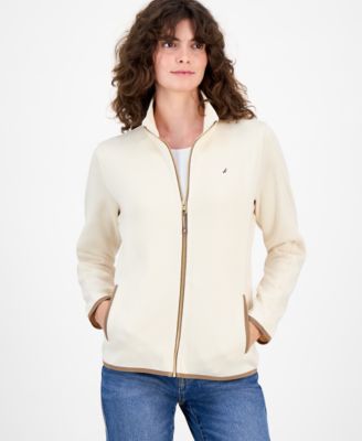 Women's Zip-Front Fleece Sweater jacket 