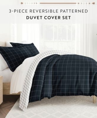 Timeless Pattern Reversible 3-Pc. Duvet Cover Set, Full/Queen