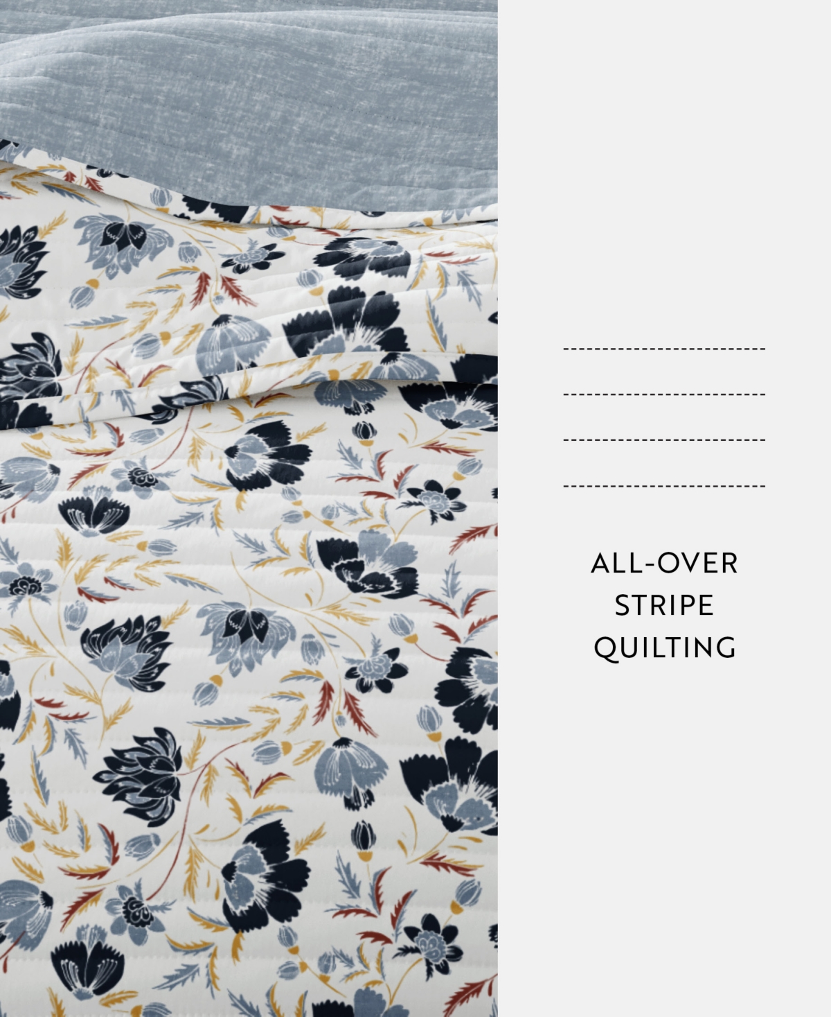 ienjoy Home French Jacobean Reversible 3-Pc. Quilt Set, Full/Queen