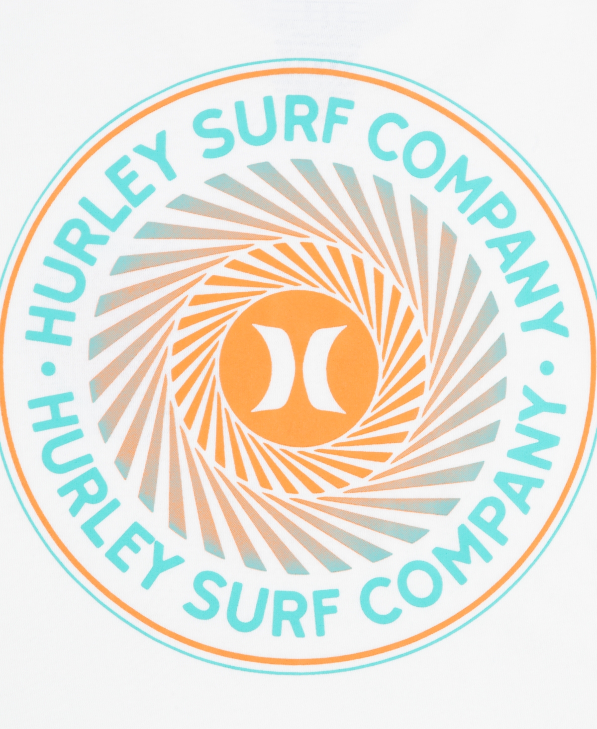 Hurley Big Boys Vortex Crewneck T-shirt In White