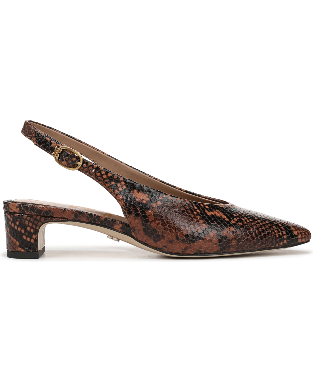 Sam Edelman Ronnie Slingback Heel Rich Copper Leather In Multi