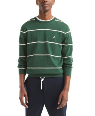 Men's Performance Striped Crewneck Sweater