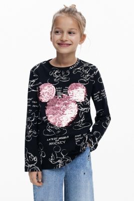 Girls Girls's Mickey sequin T-shirt