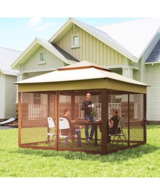 11' x 11' Pop- Up Gazebo Canopy with Carrying Bag,