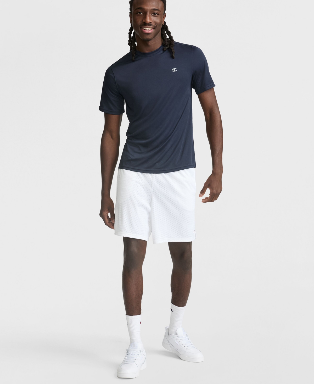 Champion Men's Classic Mesh Shorts In White