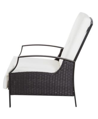 Outdoor Recliner Chair, Cushioned, &