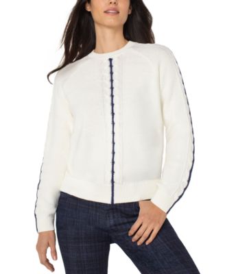 Women's Long Sleeve Crewneck Raglan Sweater