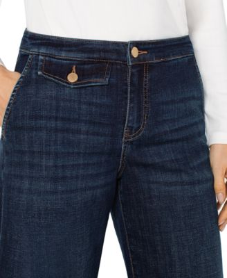 Women's Cropped Stride Wide Leg Jeans