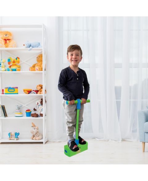 Детская игрушка BounceZiez Hop & Squeak Pogo Hopper, цвет: Зелёный / Синий
