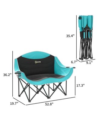 Double Padded Folding Camping Chair for Adults