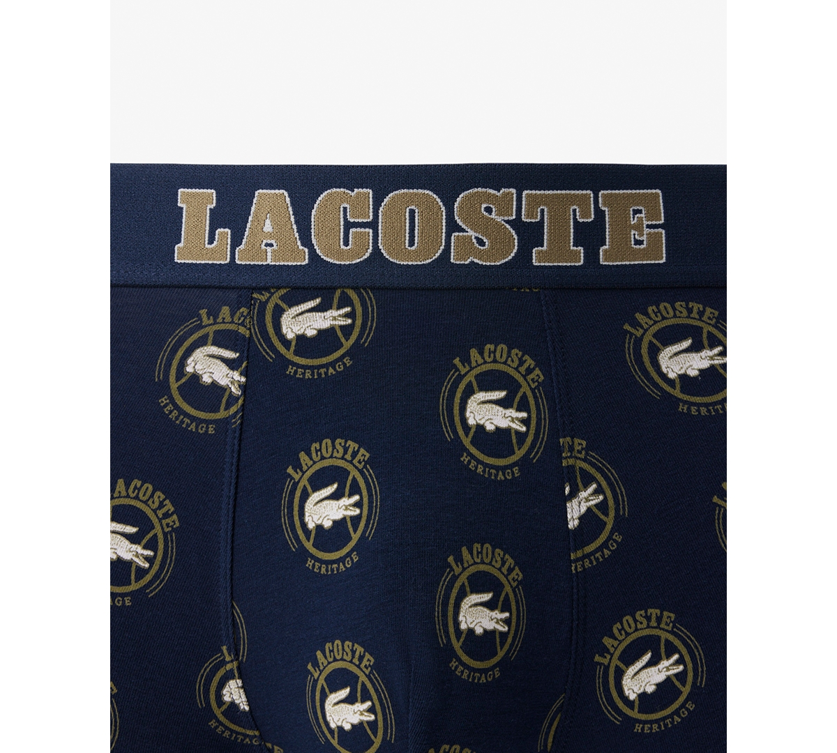 Lacoste Men's Regular-fit Logo Waistband Boxer Briefs In Blue