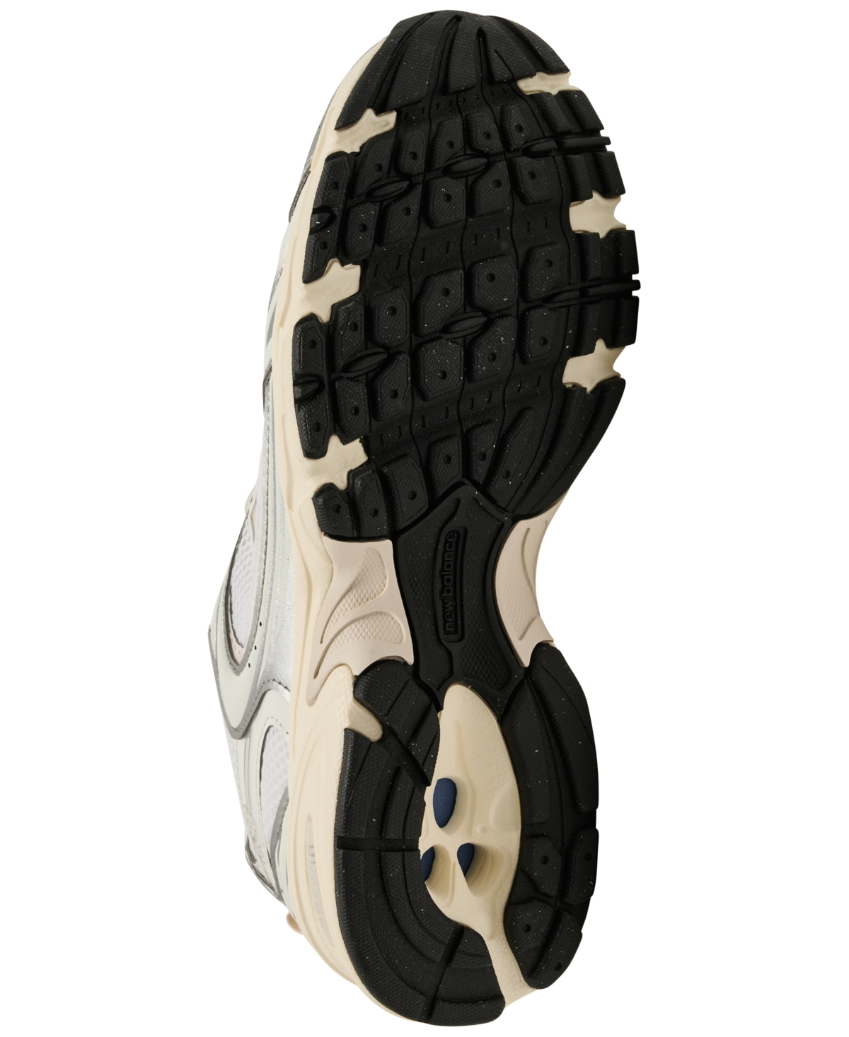 New Balance Mesh Rubber Sole Sneakers With Silver Accents In Gray