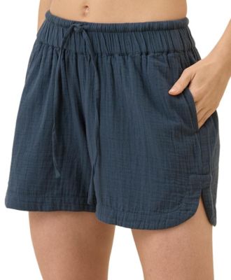 Women's Cotton Coastal Double Gauze Curved Hem Short