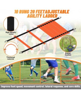 Kids Soccer Goal Set of 2, 4x3FT Pop Up Backyard Goals with Training Kit - Includes Ball, Cones, Ladder & Targets