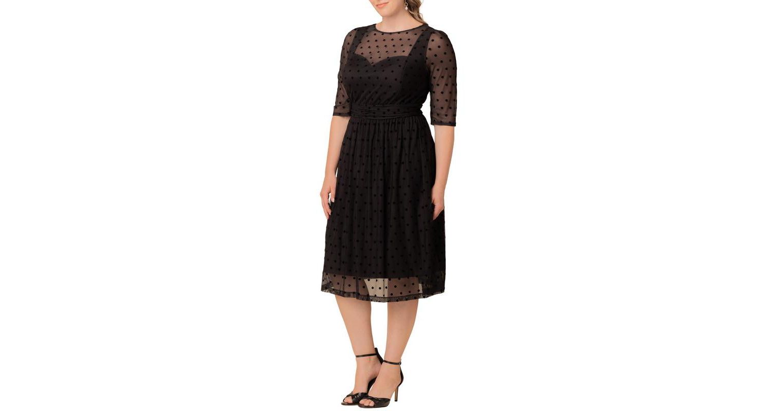 Plus Size Vita Mesh Cocktail Dress