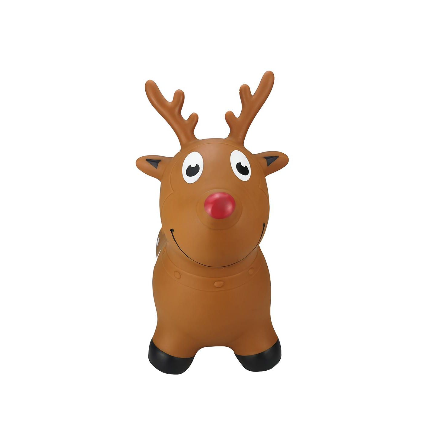 Надувной прыгун BounceZiez Reindeer в виде оленя, до 110 фунтов, от 3 лет, цвет: Коричневый — фото 4