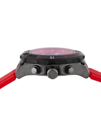 Men's 39897 Aviator Quartz Multifunction Black Dial Watch