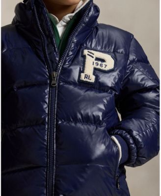 Toddler and Little Boys 2-7 Glossed Hooded Down Jacket